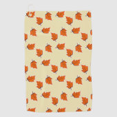 Serviette De Golf motif feuille Brown sec (Devant)