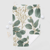 Serviette De Golf Motif Feuille de l'Eucalyptus (En situation)