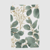Serviette De Golf Motif Feuille de l'Eucalyptus (Devant)