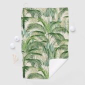Serviette De Golf Motif Feuille de palme de feuillage tropical (En situation)