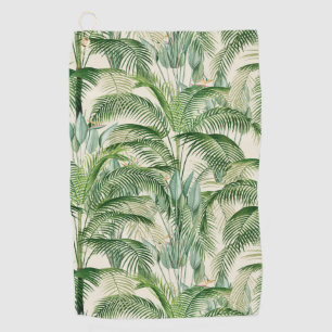 Serviette De Golf Motif Feuille de palme de feuillage tropical