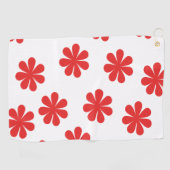 Serviette De Golf Motif Fleur Abstrait (Horizontal)