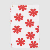 Serviette De Golf Motif Fleur Abstrait (Devant)