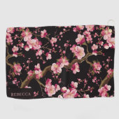 Serviette De Golf Motif Fleur de Cerisier Sakura (Horizontal)