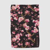 Serviette De Golf Motif Fleur de Cerisier Sakura (Devant)
