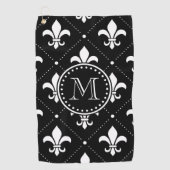 Serviette De Golf Motif Fleur De Lis (Devant)