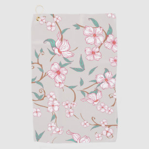 Serviette De Golf Motif Fleurs déplaisantes
