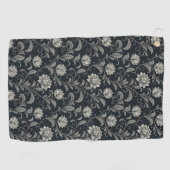Serviette De Golf Motif Fleurs Gothiques (Horizontal)