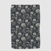 Serviette De Golf Motif Fleurs Gothiques (Devant)