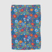 Serviette De Golf Motif floral de broderie (Devant)