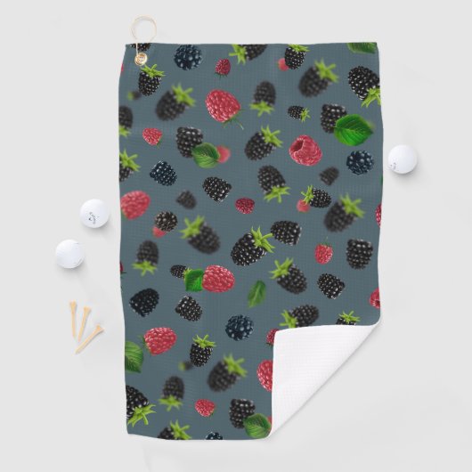 Serviette De Golf Motif framboise 2 (En situation)