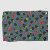 Serviette De Golf Motif framboise 2 (Horizontal)