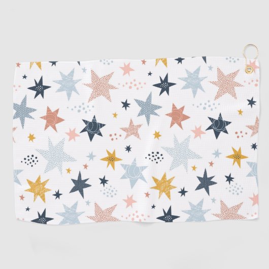 Serviette De Golf Motif Fun Star (Horizontal)