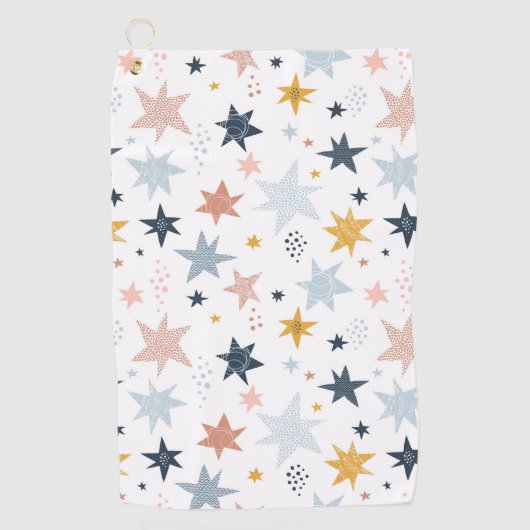 Serviette De Golf Motif Fun Star (Devant)