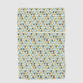 Serviette De Golf Motif géométrique de triangle (Devant)