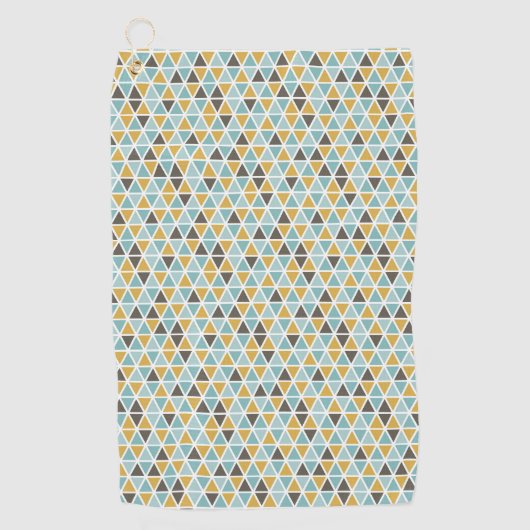 Serviette De Golf Motif géométrique de triangle (Devant)