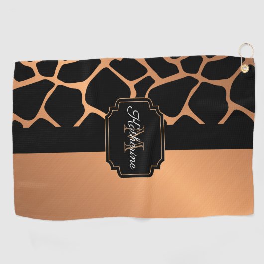 Serviette De Golf Motif Giraffe (Horizontal)