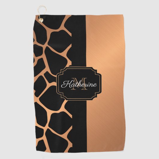 Serviette De Golf Motif Giraffe (Devant)