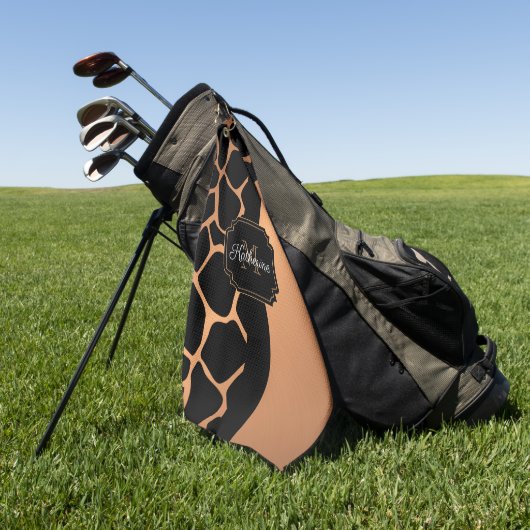 Serviette De Golf Motif Giraffe (Vert)