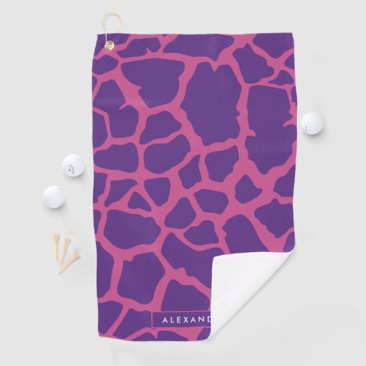 Serviette De Golf Motif Giraffe (En situation)