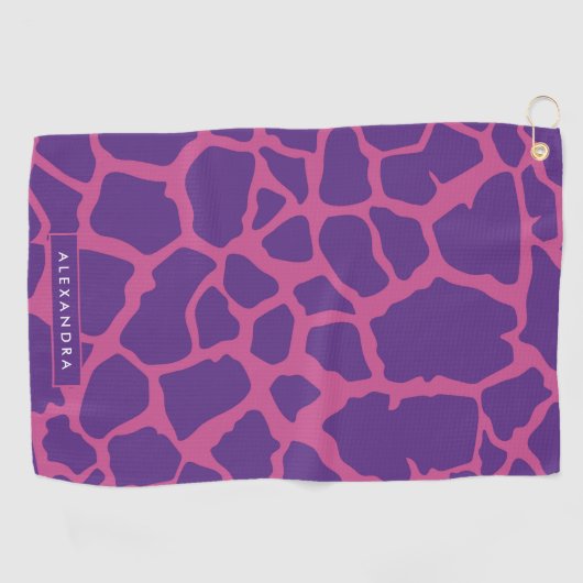 Serviette De Golf Motif Giraffe (Horizontal)