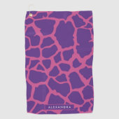 Serviette De Golf Motif Giraffe (Devant)