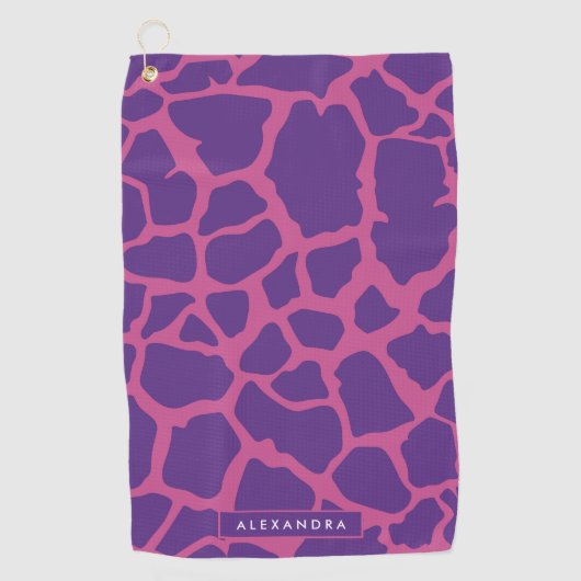 Serviette De Golf Motif Giraffe (Devant)