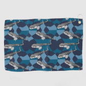 Serviette De Golf Motif gris saxophone (Horizontal)
