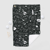Serviette De Golf Motif Halloween 1 (En situation)