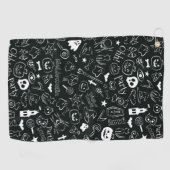 Serviette De Golf Motif Halloween 1 (Horizontal)