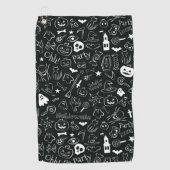 Serviette De Golf Motif Halloween 1 (Devant)