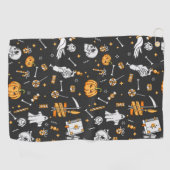 Serviette De Golf Motif Halloween 2 (Horizontal)