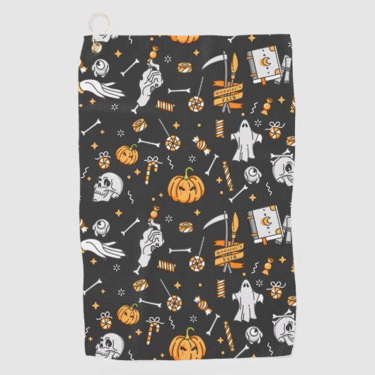 Serviette De Golf Motif Halloween 2 (Devant)
