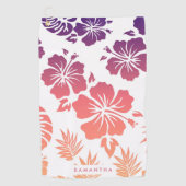 Serviette De Golf Motif Hibiscus (Devant)