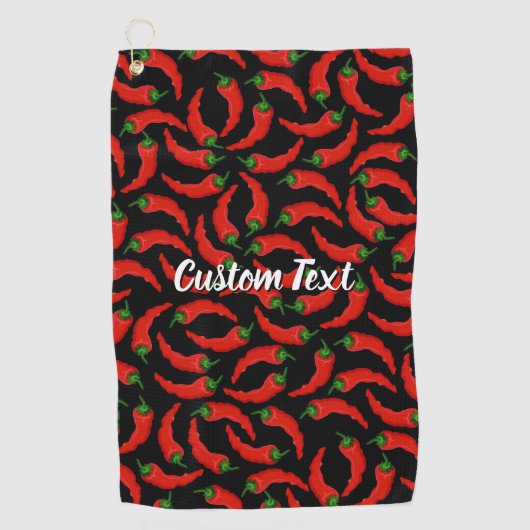Serviette De Golf Motif Hot Chili Peppers (Devant)