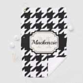 Serviette De Golf Motif Houndstooth (En situation)