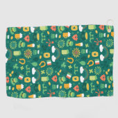 Serviette De Golf Motif irlandais mignon d'icône (Horizontal)