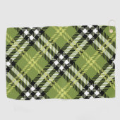 Serviette De Golf Motif irlandais vert de plaid (Horizontal)