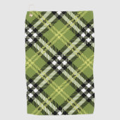 Serviette De Golf Motif irlandais vert de plaid (Devant)
