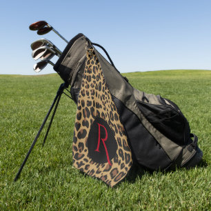 Serviette De Golf Motif Jaguar monogrammé