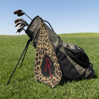 Serviette De Golf Motif Jaguar monogrammé