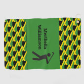 Serviette De Golf Motif JAMAICA FLAG Personnalisé (Horizontal)