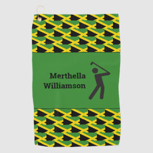 Serviette De Golf Motif JAMAICA FLAG Personnalisé