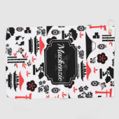 Serviette De Golf Motif japonais (Horizontal)