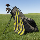 Serviette De Golf Motif jaune et noir (Vert)