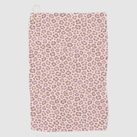 Serviette De Golf Motif Léopard Féminin (Devant)
