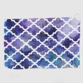 Serviette De Golf Motif marocain : Pourpre (Horizontal)