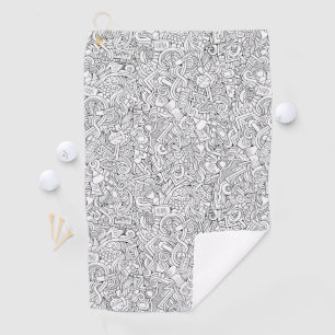 Serviette De Golf Motif Médicale de B&W