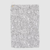 Serviette De Golf Motif Médicale de B&W (Devant)