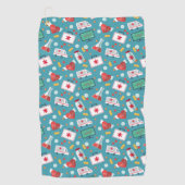 Serviette De Golf Motif Médicale d'icône (Devant)